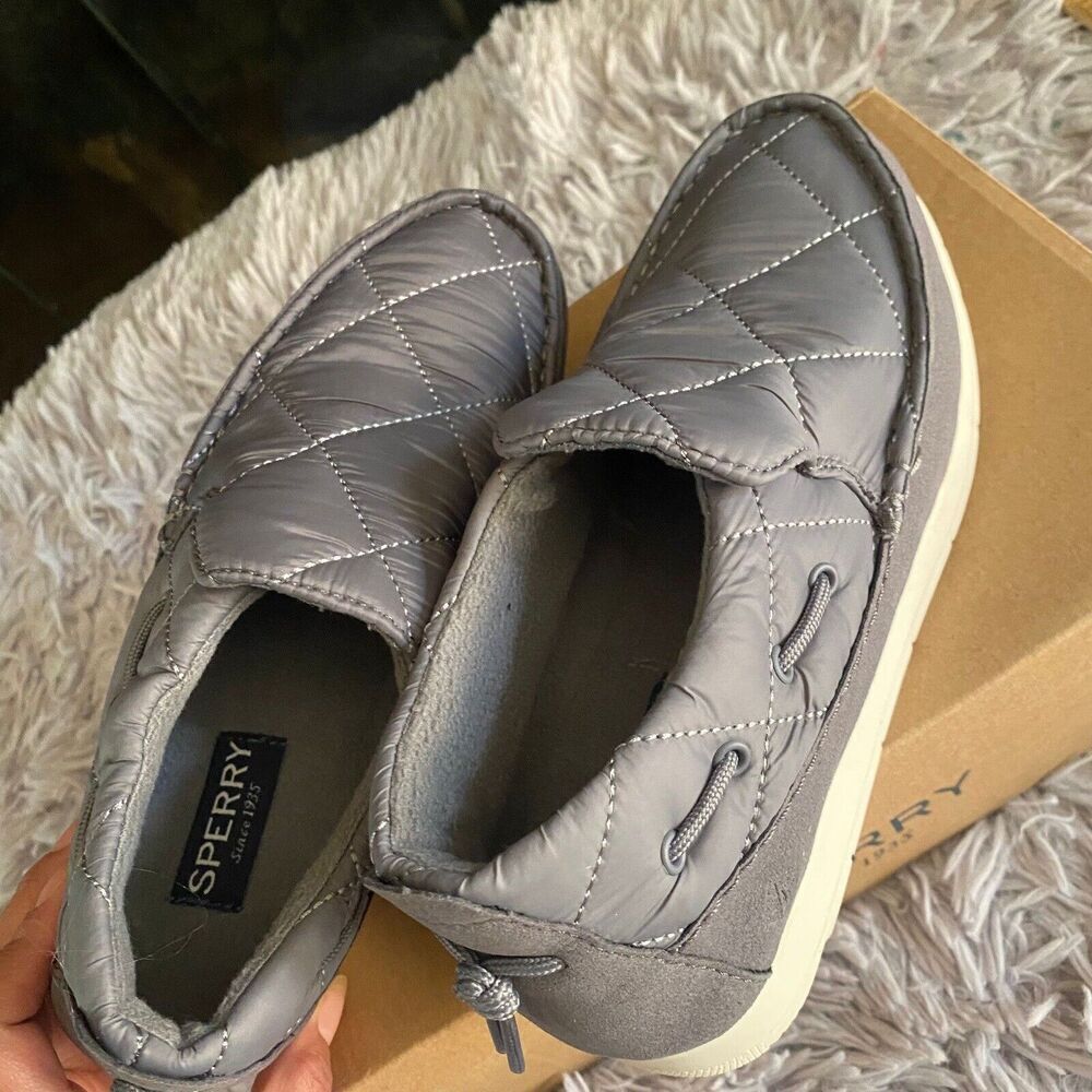Sperry Women’s Slip On Shoes Lightweig Gray Size 7.5 M Comfort Soft Sneakers NEW - Picture 14 of 16
